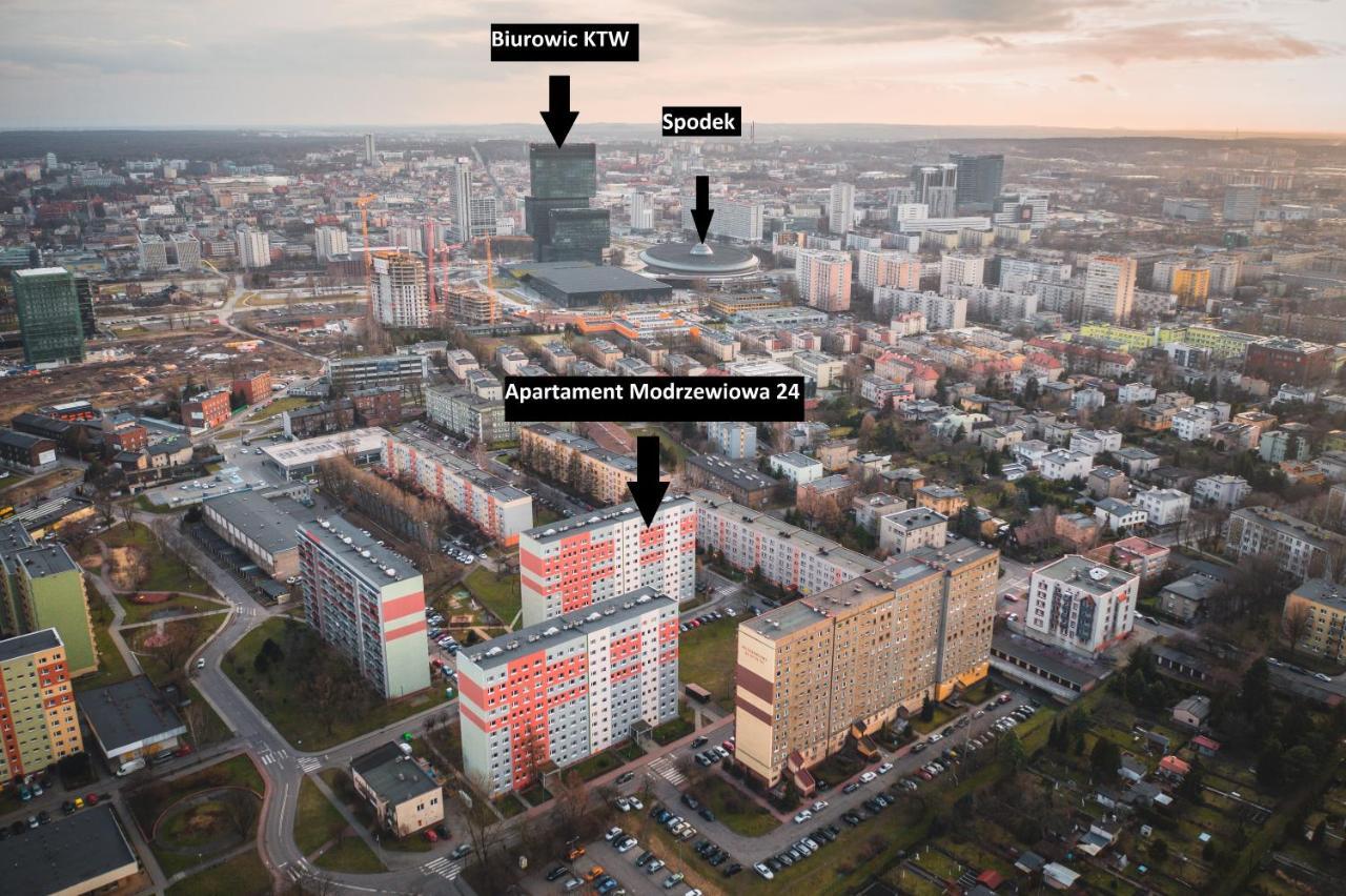 Katowice Apartament Spodek Modrzewiowa 24 Apartment Exterior photo